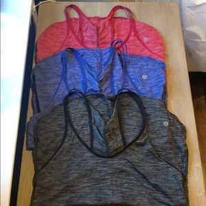 Lot of 3 lululemon tanks